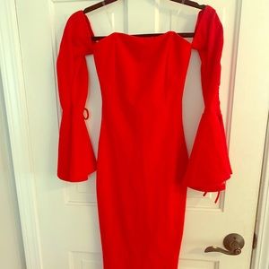 RED FASHION NOVA DRESS